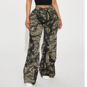 Fashion Nova camo cargo pants